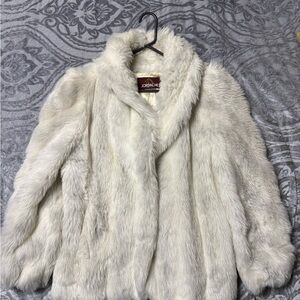 Jordache Cream Faux Fur Teddy Jacket